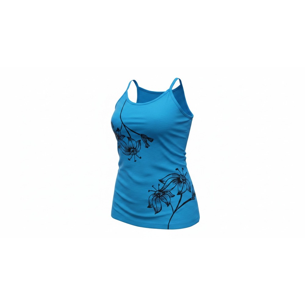 Ingear Resort Tank Top Womens One Size Blue New Floral Cami CKCP320
